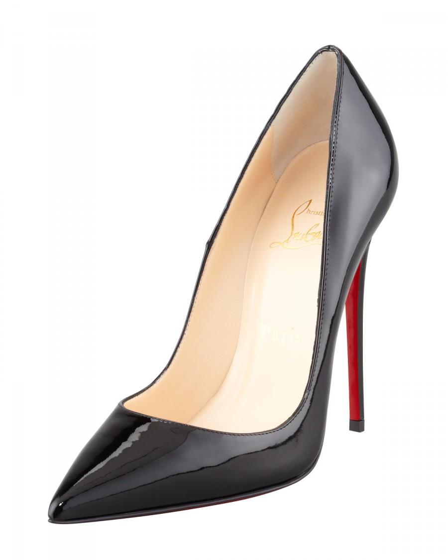 Mariage - Christian Louboutin				 		 	 	   				 				So Kate Patent Leather Point-Toe Pump, Black