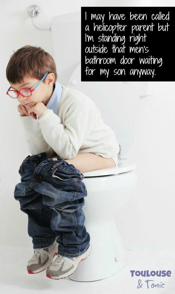 Mariage - Little Boy In The Men's Room. One Mom's Solution.