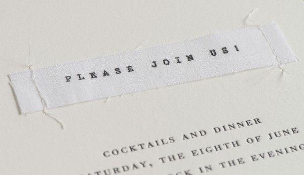 Mariage - Stitched Wedding Invitation