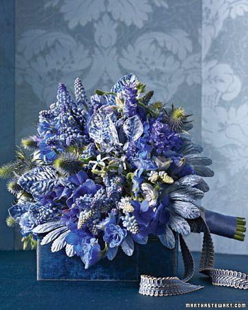 زفاف - Bouquets In Blue