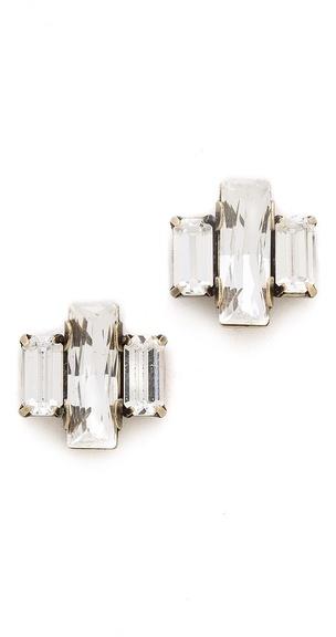 زفاف - AUDEN Crystal Stud Earrings