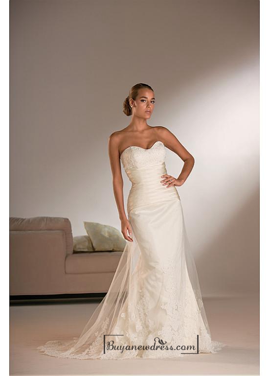 Hochzeit - Beautiful Elegant Exquisite Sweetheart Wedding Dress In Great Handwork