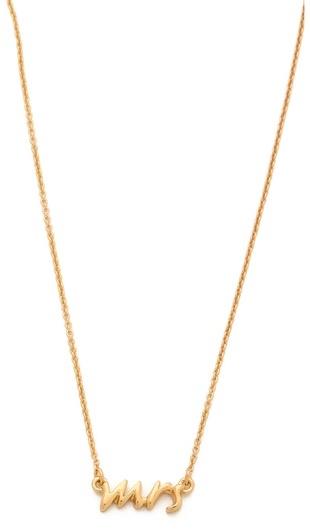 Mariage - Kate Spade New York Say Yes Mrs. Necklace