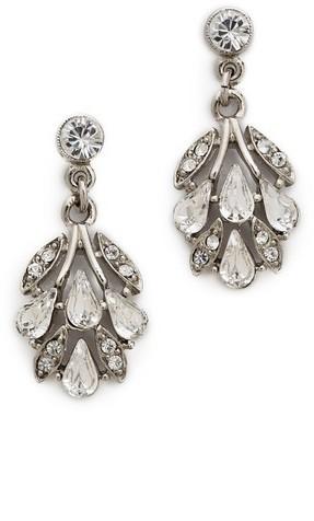 زفاف - Ben-Amun Crystal Drop Earrings