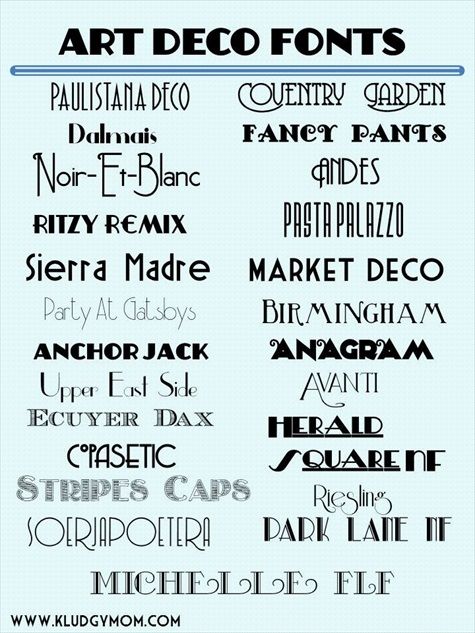 Great Gatsby Wedding Art Deco Fonts 2203466 Weddbook