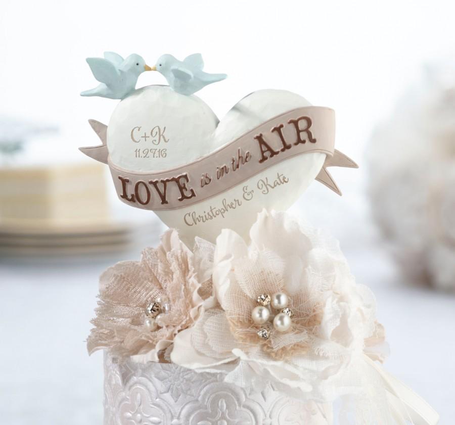 Wedding - "Love Is In the Air" Caketop