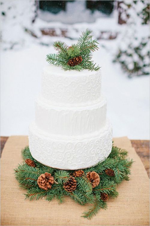 Mariage - Winter Wedding Idea: Wreaths