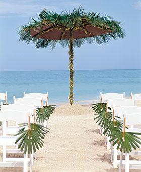 Свадьба - Tropical Palm Beach Wedding Decor