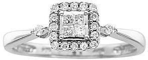 Hochzeit - FINE JEWELRY 1⁄4 CT. T.W. Princess Diamond Promise Ring