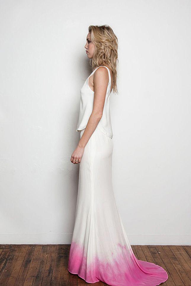 Свадьба - Beyond White: 15 Ombre Wedding Gowns
