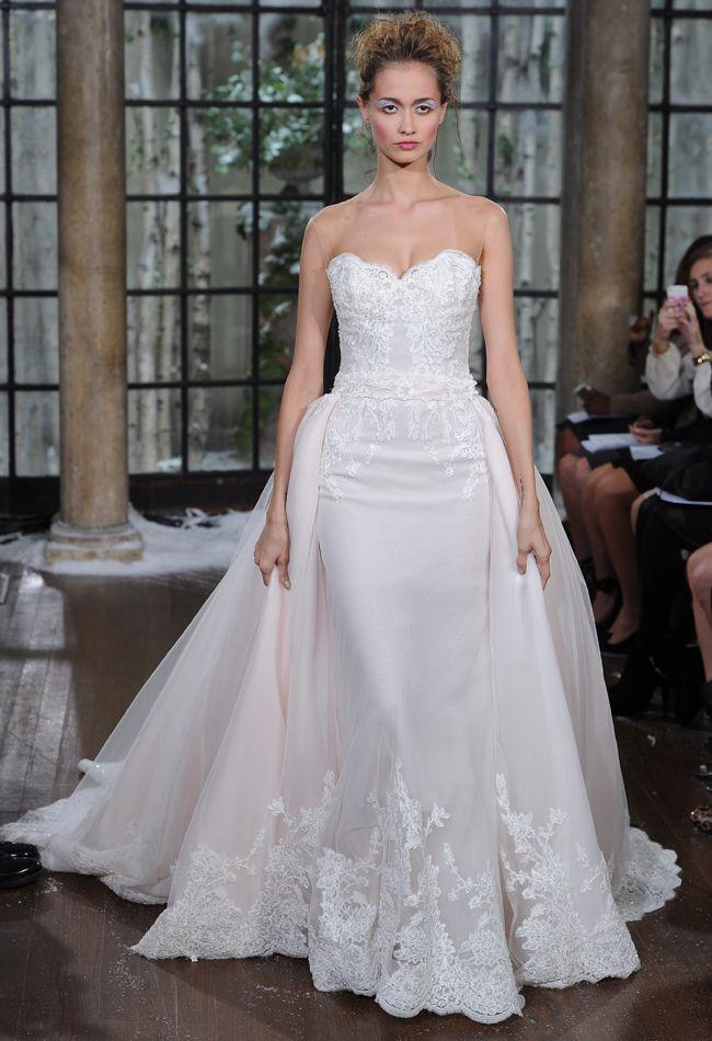 Hochzeit - Ines Di Santo Shows Wedding Dresses With Plunging Necklines For Fall/Winter 2015