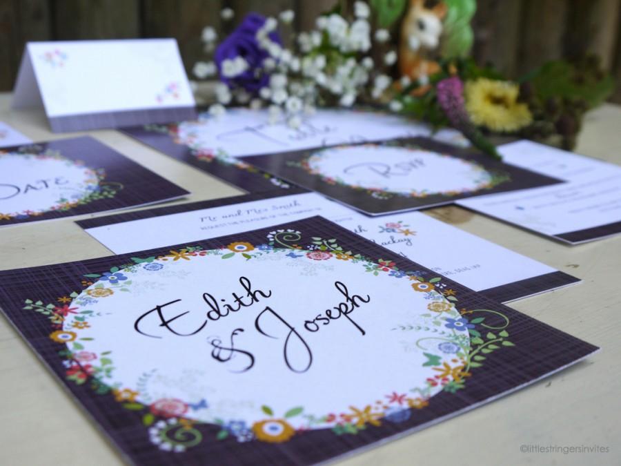 Свадьба - Floral Charm Wedding Stationery