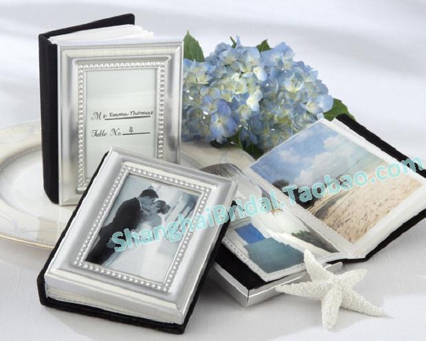 Wedding - Mini Photo Album Favor, Place Card Holder