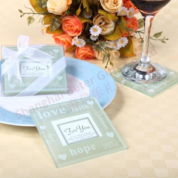 Wedding - Good Wishes Pearlized Photo Coasters(set of 2pcs)