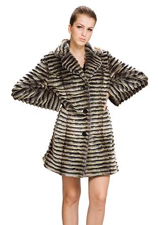 Wedding - Faux fur jackets women with faux gray zebra fur