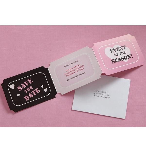 Wedding - Save The Date Ticket