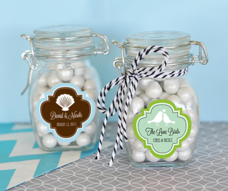 Mariage - MOD Pattern Theme Glass Jar with Swing Top Lid