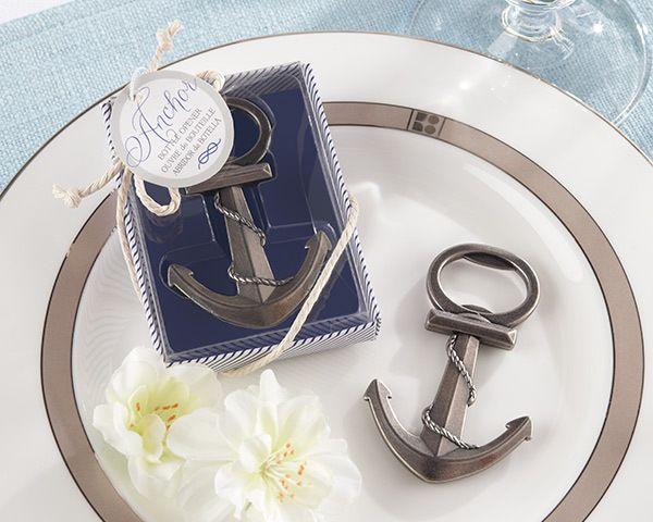Mariage - 96 Anchor Bottle Opener Wedding Favors With Nautical Theme