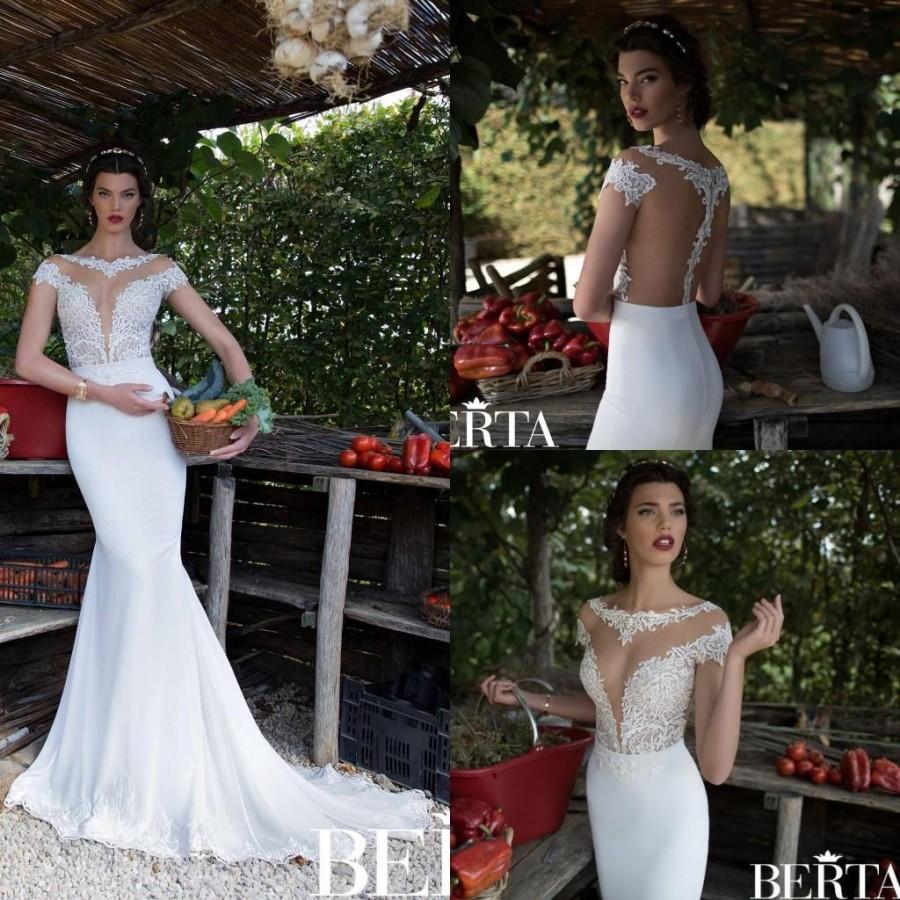 Hochzeit - Cheap Berta Wedding Dresses - Discount Hot Berta 2015 Newest Mermaid Wedding Dresses Sexy Online with $112.88/Piece 