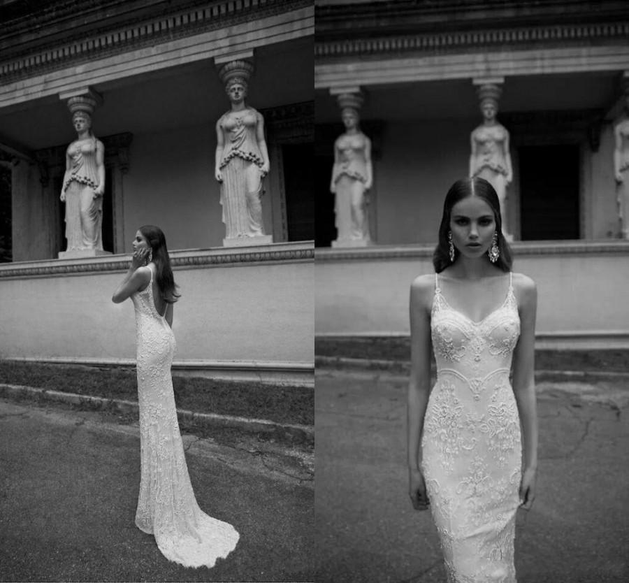 Hochzeit - Cheap Berta Wedding Dresses - Discount Real Image Berta White Mermaid Wedding Dresses Spaghetti Online with $112.08/Piece 
