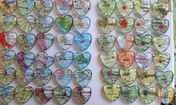 Wedding Favors Magnets 100 Individually Wrapped Favors And Map