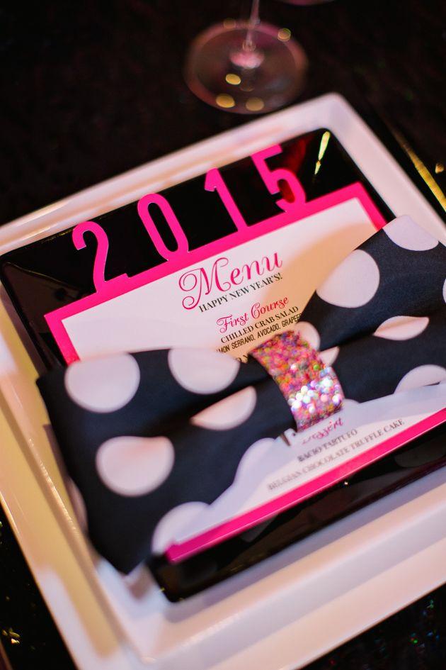 Hochzeit - Colorful Kate Spade Inspired NYE Ideas