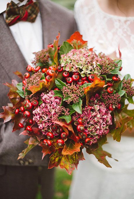 Wedding - Seasonal Bouquets For A Fall Wedding