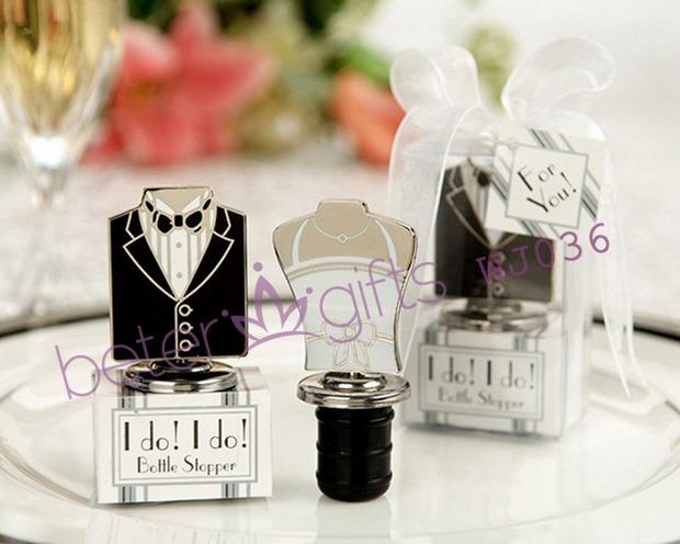 Mariage - "I Do!" "I Do!" Bride and Groom Bottle Stoppers