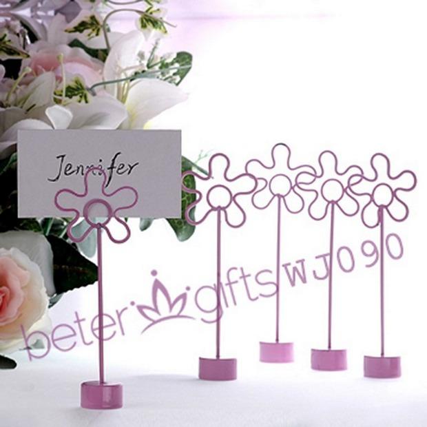 Mariage - Sunflower or Snail Place Card Holder