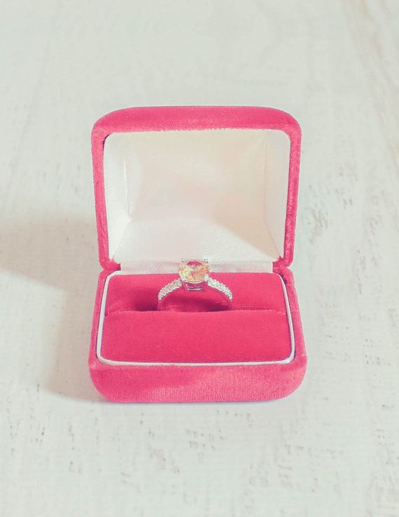 Wedding - Merlot Velvet Double Ring Box