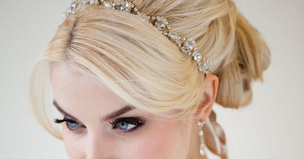 Mariage - Wedding Headband, Bridal Rhinestone Headband, Ribbon Headband - MELINDA