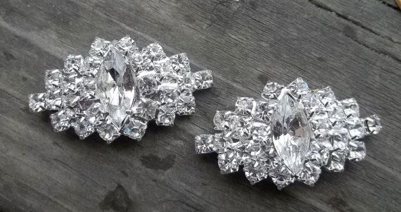 Свадьба - Wedding Shoe Clips Navette Rhinestone Shoe Clips - 2 - Bridal Shoe Clips, Rhinestone Shoe Clips, Crystal Clips