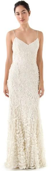 Wedding - Theia Sleeveless Petal Gown