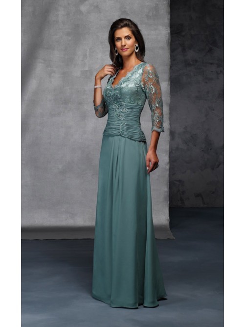 Свадьба - Green Lace Mother of The Bride Dresses
