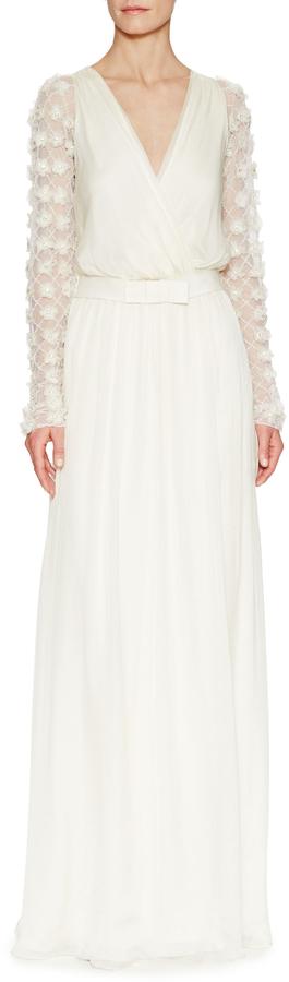Hochzeit - Leigh Silk Embellished  Bridal Gown