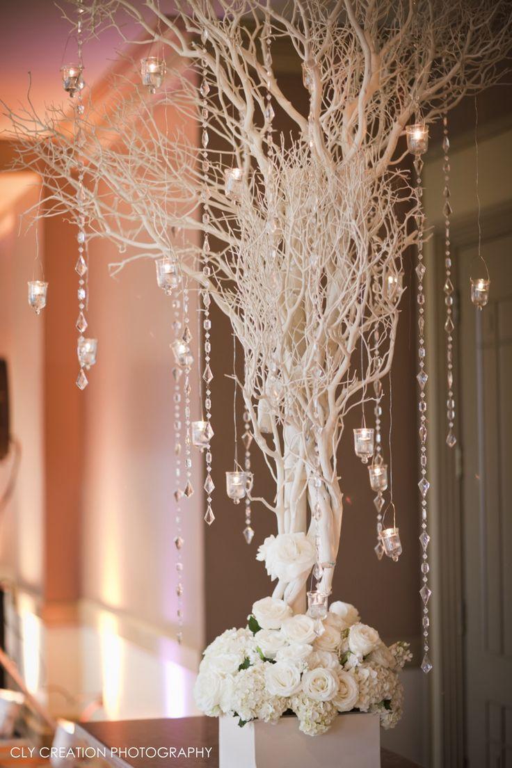 Wedding - Acrylic Crystal Garland With Maple Leaf Prisms