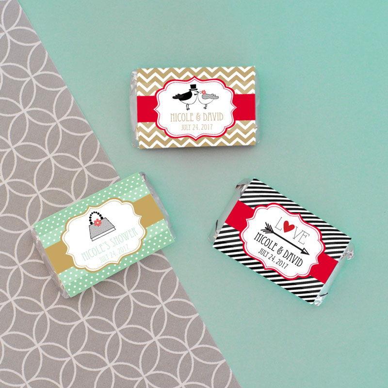 زفاف - Personalized Theme Mini Candy Bar Wrappers