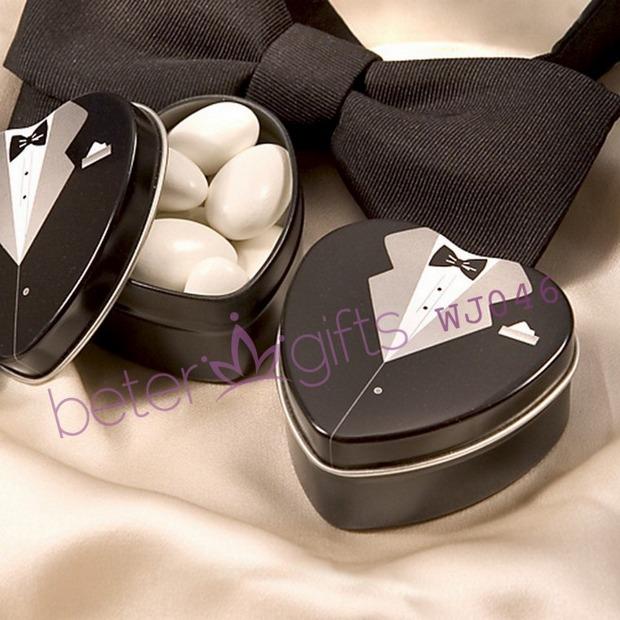 زفاف - WJ046 Groom Mint Tin,Chocolate Candy Box, Favor Bags Decor