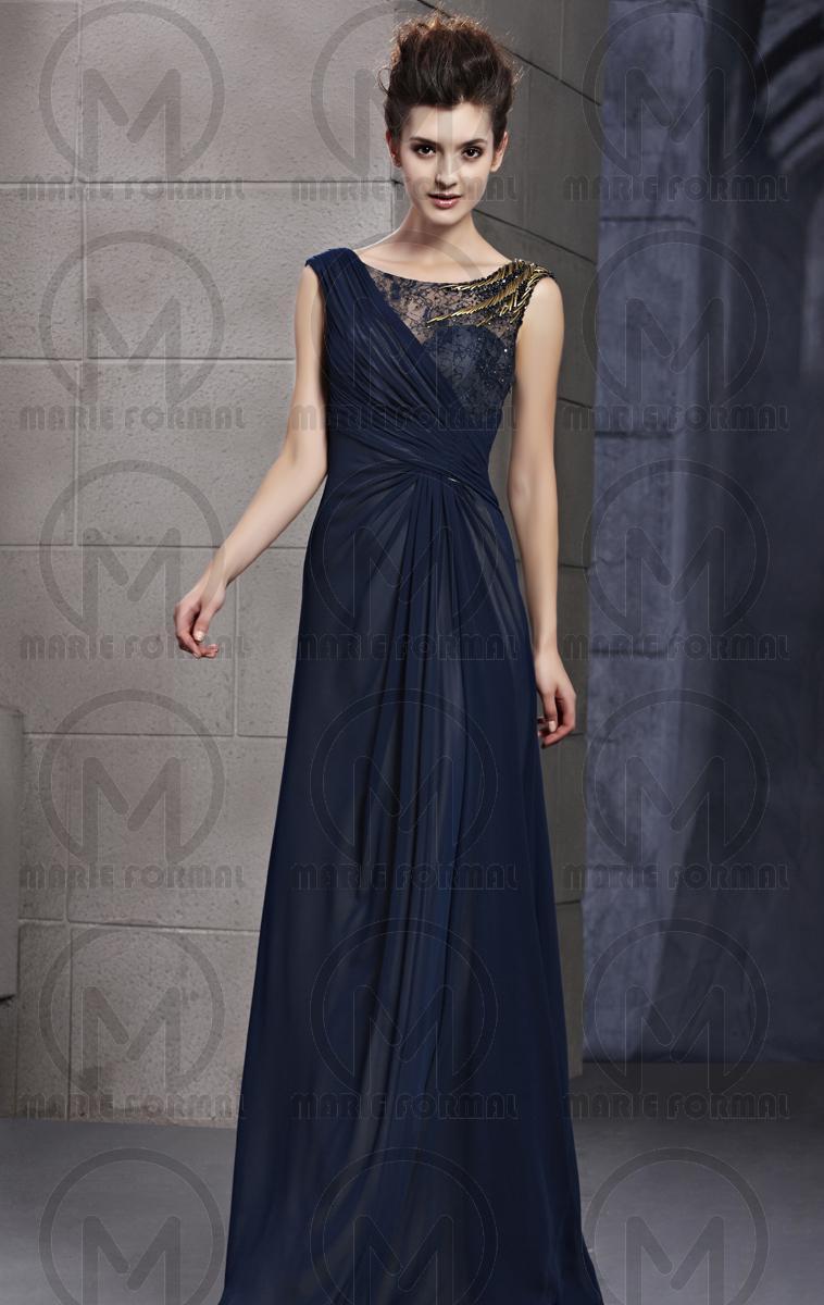 زفاف - Navy Blue long formal dresses& cheap formal dresses online for sale
