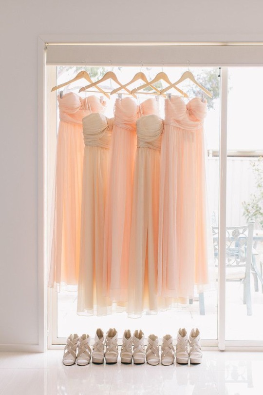 Hochzeit - Coral Bridesmaid Dresses