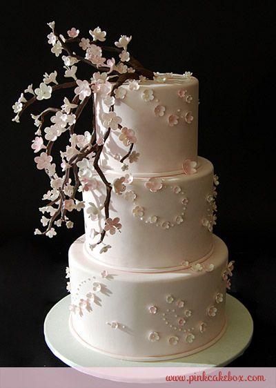 Mariage - Baby Pink Cherry Blossom Cake » Spring Wedding Cakes