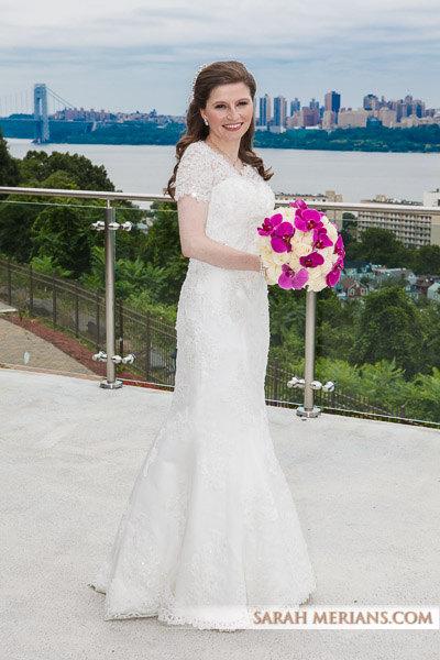زفاف - Gorgeous Modest Wedding Dress with Sleeves and Hand Beaded French Lace