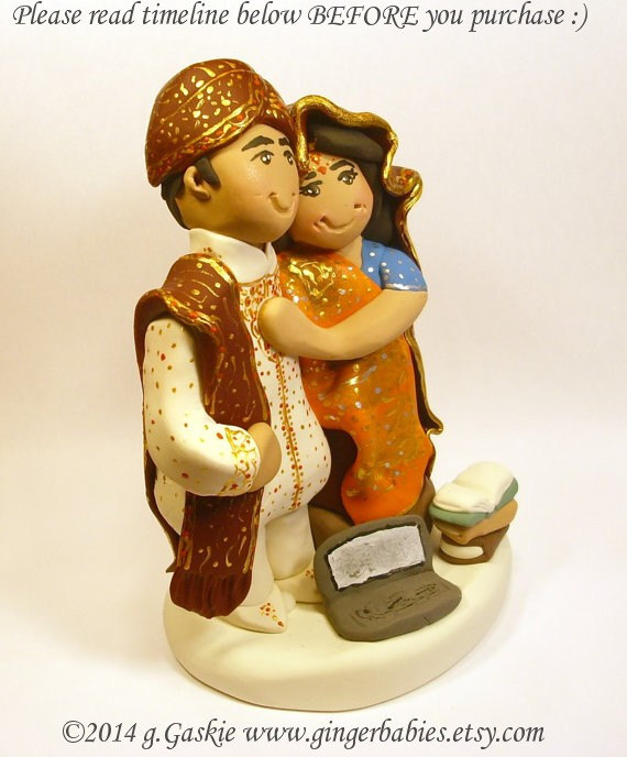 Свадьба - Indian Wedding Cake Topper