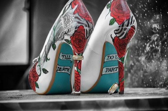Свадьба - Design your own Wedding Shoes Custom as seen on Real Weddings