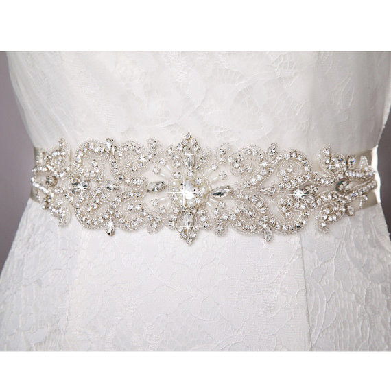 زفاف - Sale crystal bridal sash belt , wedding sash belt , crystal rhinestone belt sash