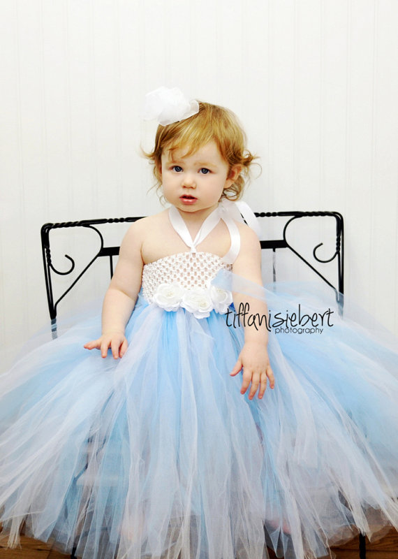 زفاف - Baby Tutu, Tutu Dress- Infant Tutu- Flower Girl Dress- Baby Costume- Light Blue Tutu- Photo Prop- Available In Size 0-24 Months