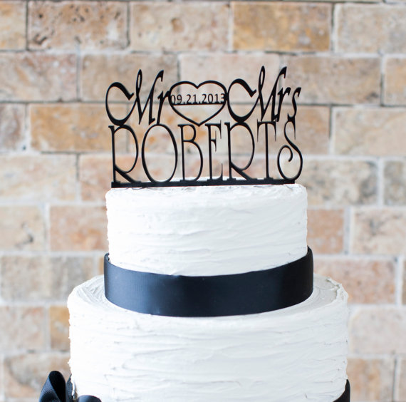 Hochzeit - Wedding Cake Topper (item number 10054)