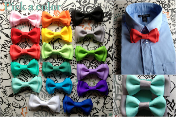 Mariage - READY To SHIP Baby bow tie Suspenders Boys Bowties Toddler Necktie Men bowtie Fathers day Christmas Gift Baby Shower Gift Present Photo Prop