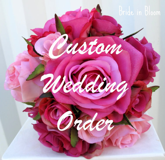 زفاف - Reserved for - dawnkissler - Calla lily wedding bouquet set