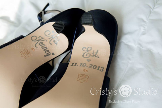 Hochzeit - Wedding Shoe Decals -